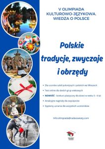 V Olimpiada Kulturowo - Językowa. Wiedza o Polsce. "Polskie tradycje, zwyczaje i obrzędy".