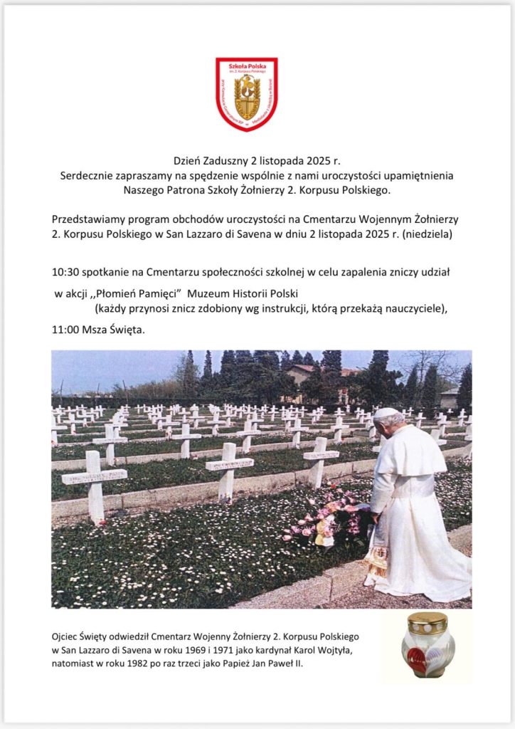 Dzień Zaduszny 2 listopada 2025 r.